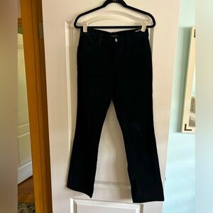 Lauren Ralph Lauren Pants Women Size 8 Velvet High Rise Straight Leg Black